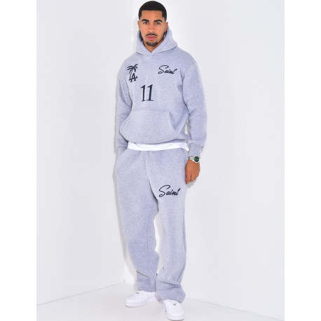 Ensemble molletonné pantalon et sweat à capuche "SAINT"