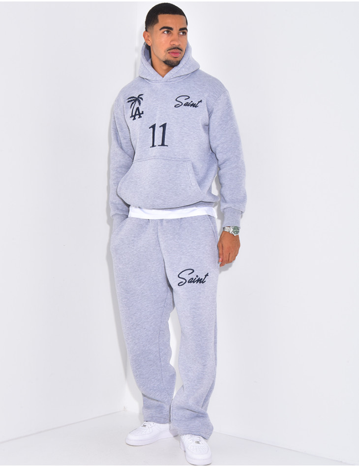 Ensemble molletonné pantalon et sweat à capuche "SAINT"