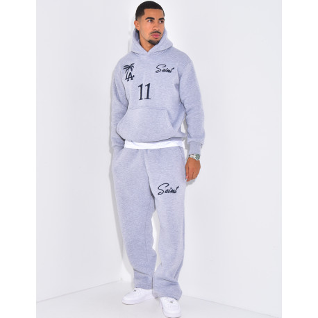 Ensemble molletonné pantalon et sweat à capuche "SAINT"