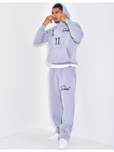 Ensemble molletonné pantalon et sweat à capuche "SAINT"