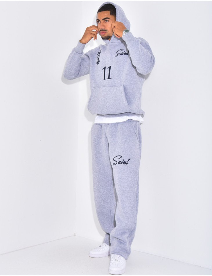 Ensemble molletonné pantalon et sweat à capuche "SAINT"
