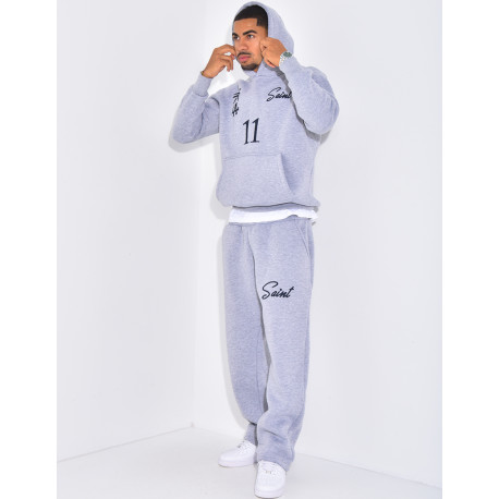Ensemble molletonné pantalon et sweat à capuche "SAINT"