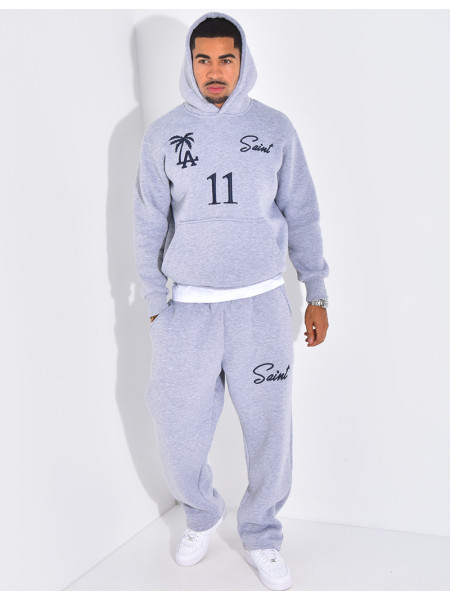 Ensemble molletonné pantalon et sweat à capuche "SAINT"