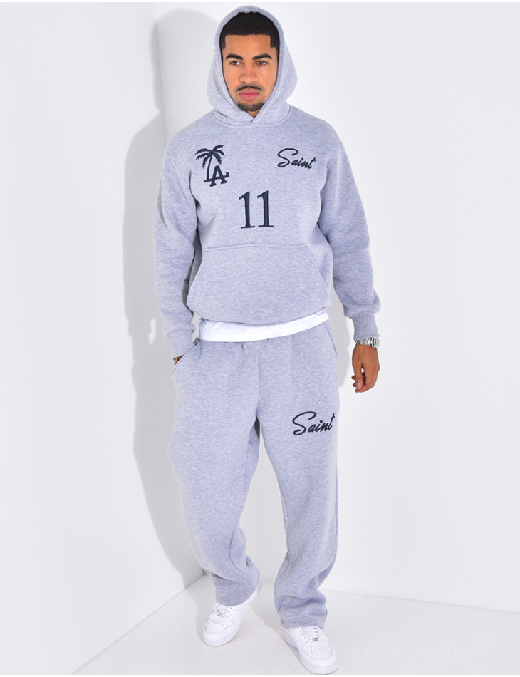 Ensemble molletonné pantalon et sweat à capuche "SAINT"