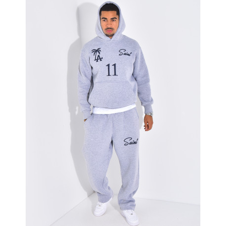 Ensemble molletonné pantalon et sweat à capuche "SAINT"