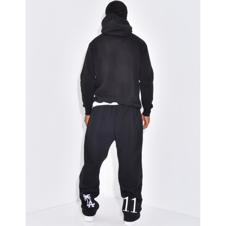 Ensemble molletonné pantalon et sweat à capuche "SAINT"
