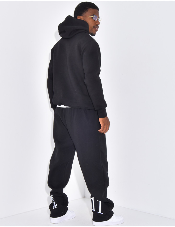 Ensemble molletonné pantalon et sweat à capuche "SAINT"