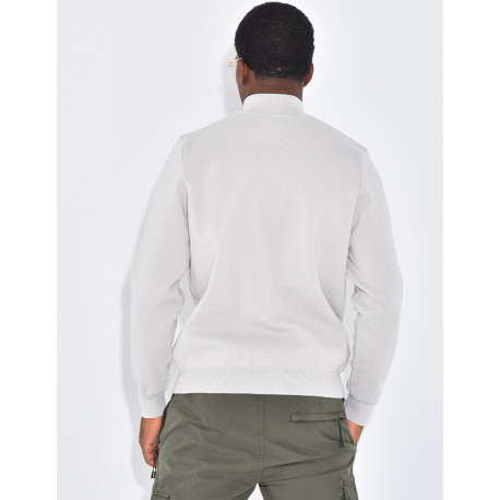 Pullover mit Reißverschlusskragen