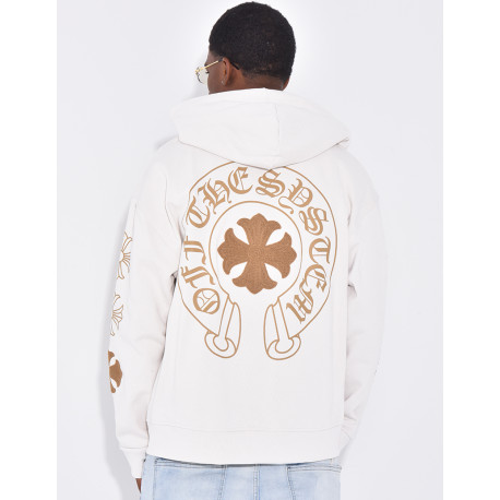 Veste à capuche motifs fleurs