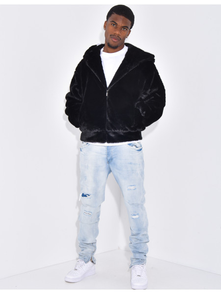 Doudoune à fourrure