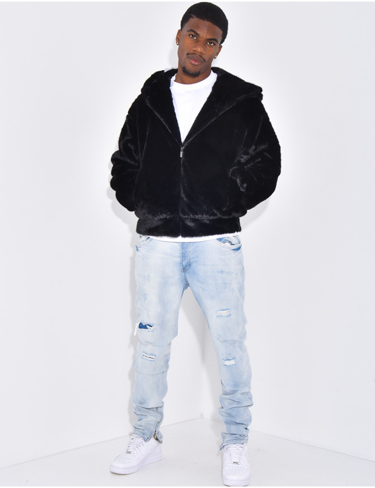 Doudoune à fourrure