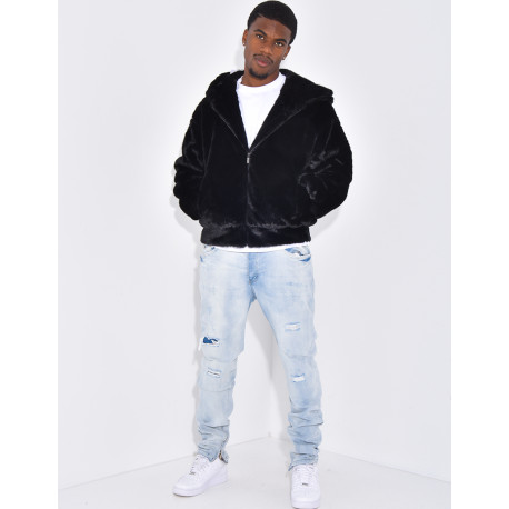 Doudoune à fourrure