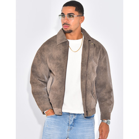 Veste homme en cuir
