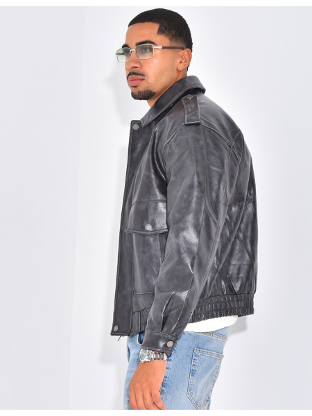 Veste en cuir