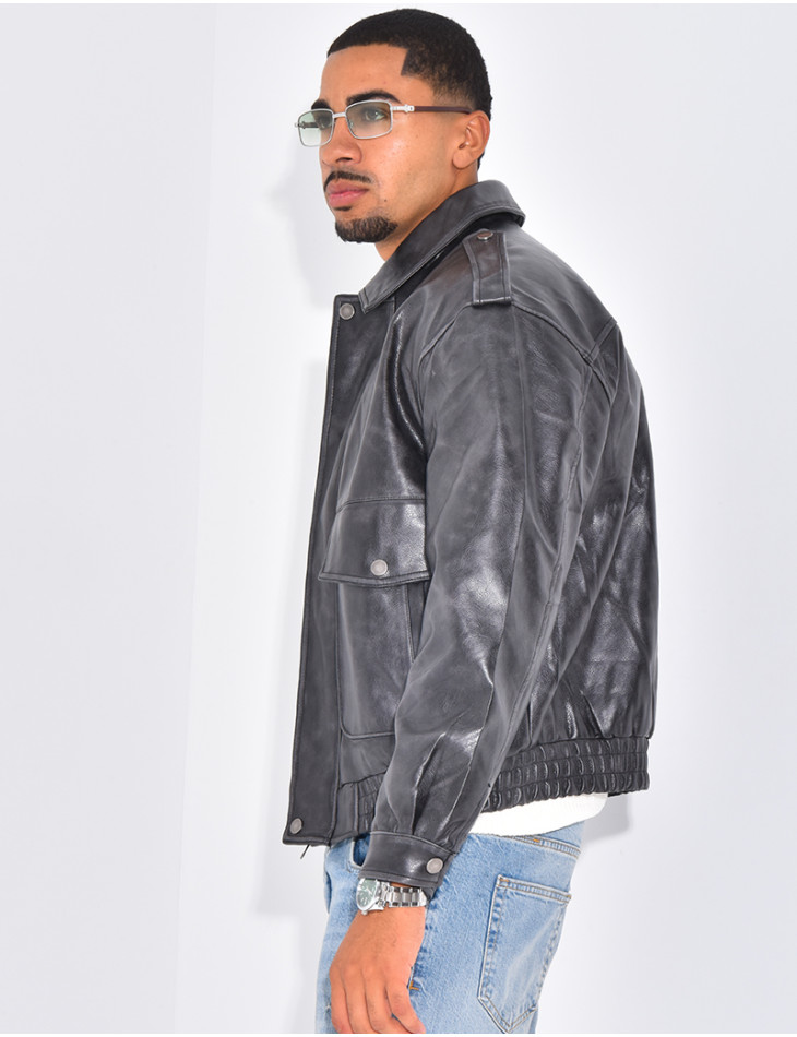 Veste en cuir