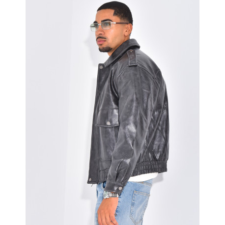 Veste en cuir
