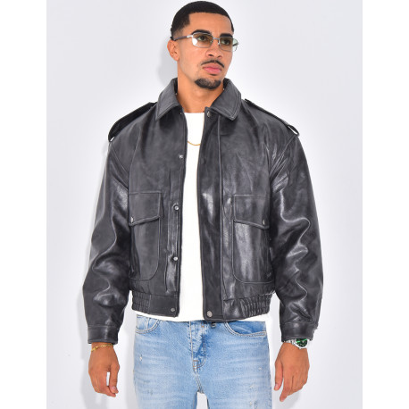 Veste en cuir