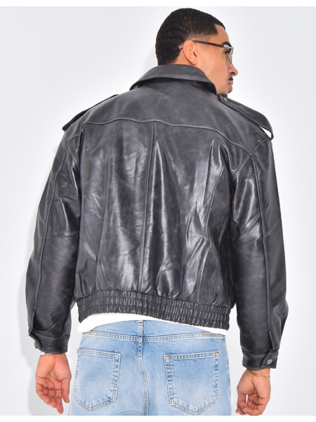 Veste en cuir