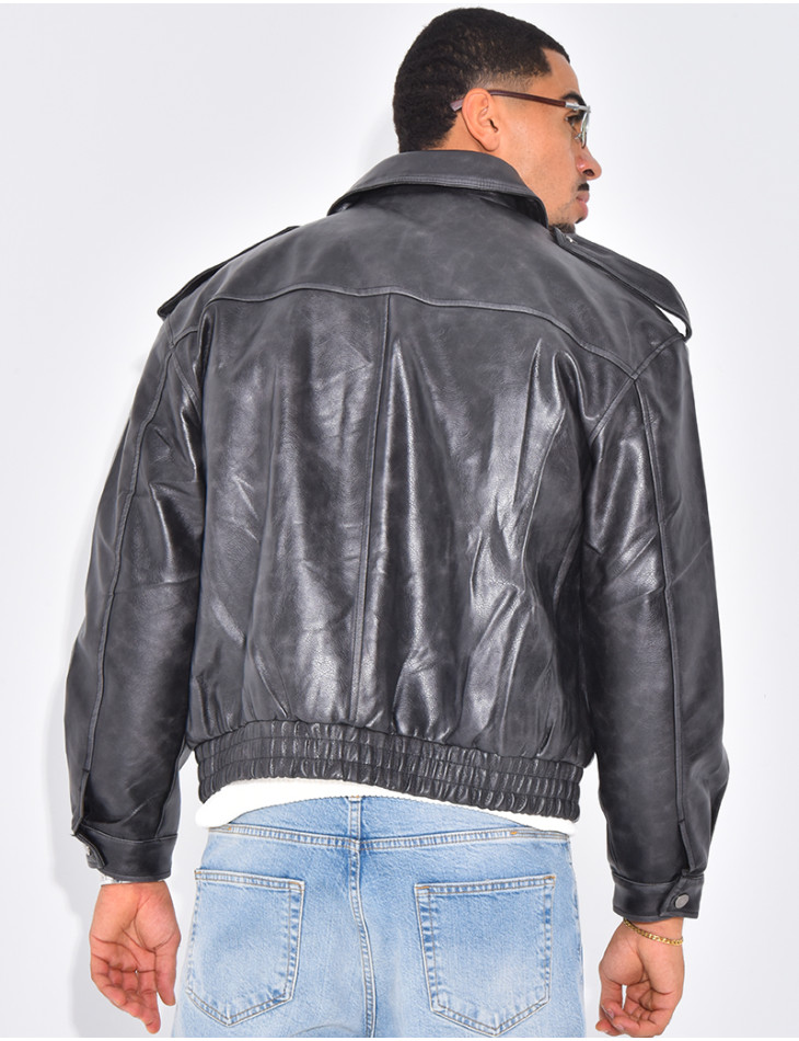 Veste en cuir