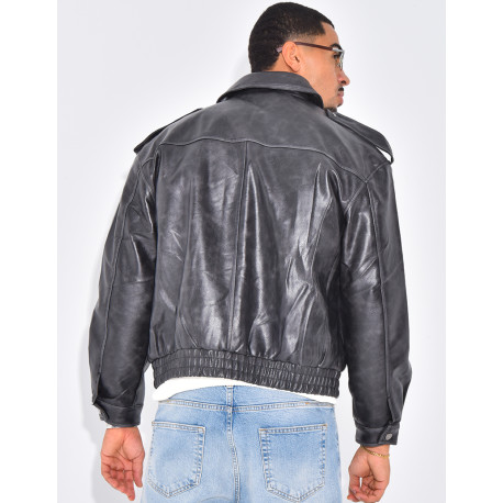 Veste en cuir