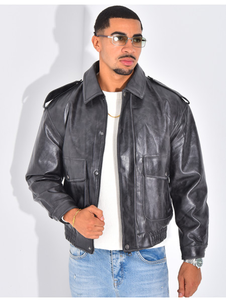 Veste en cuir