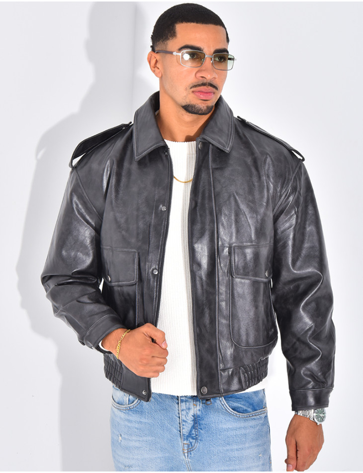 Veste en cuir