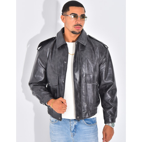 Veste en cuir
