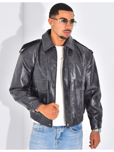 Veste en cuir