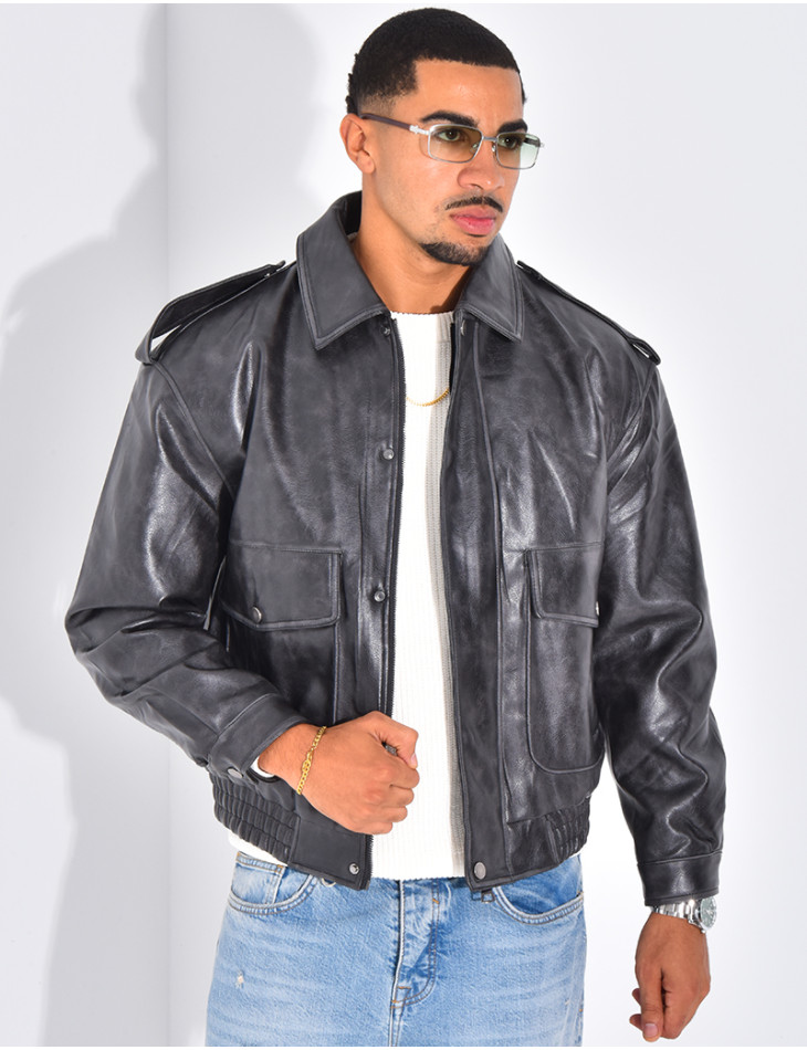 Veste en cuir