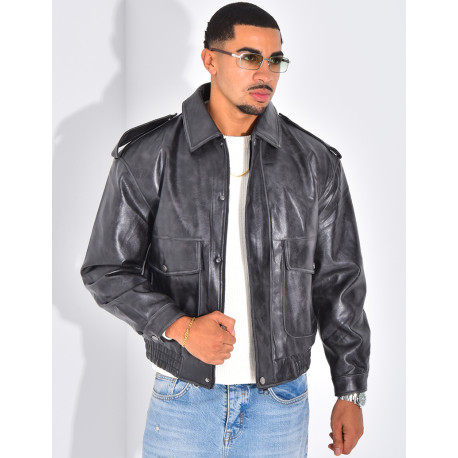 Veste en cuir