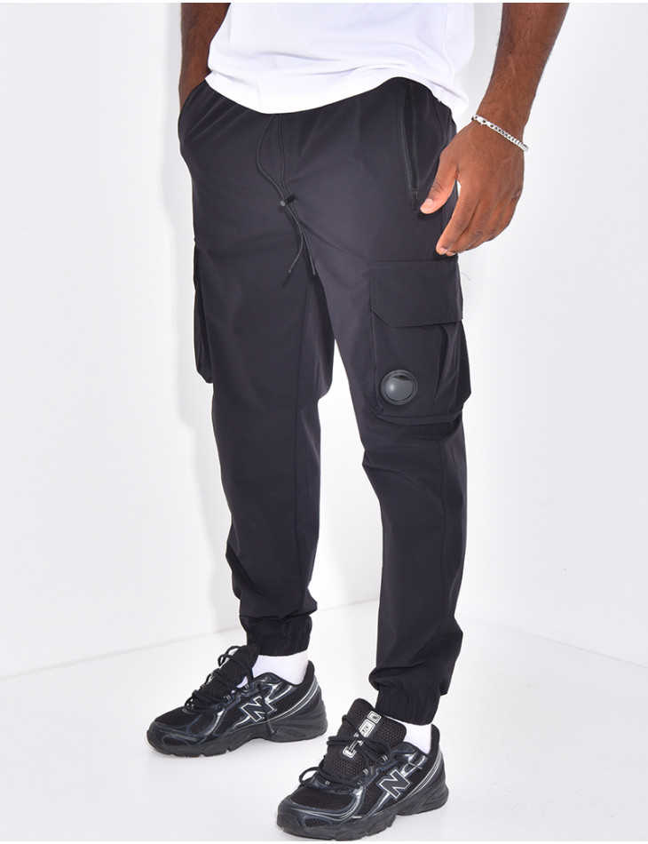 Pantalon cargo fin
