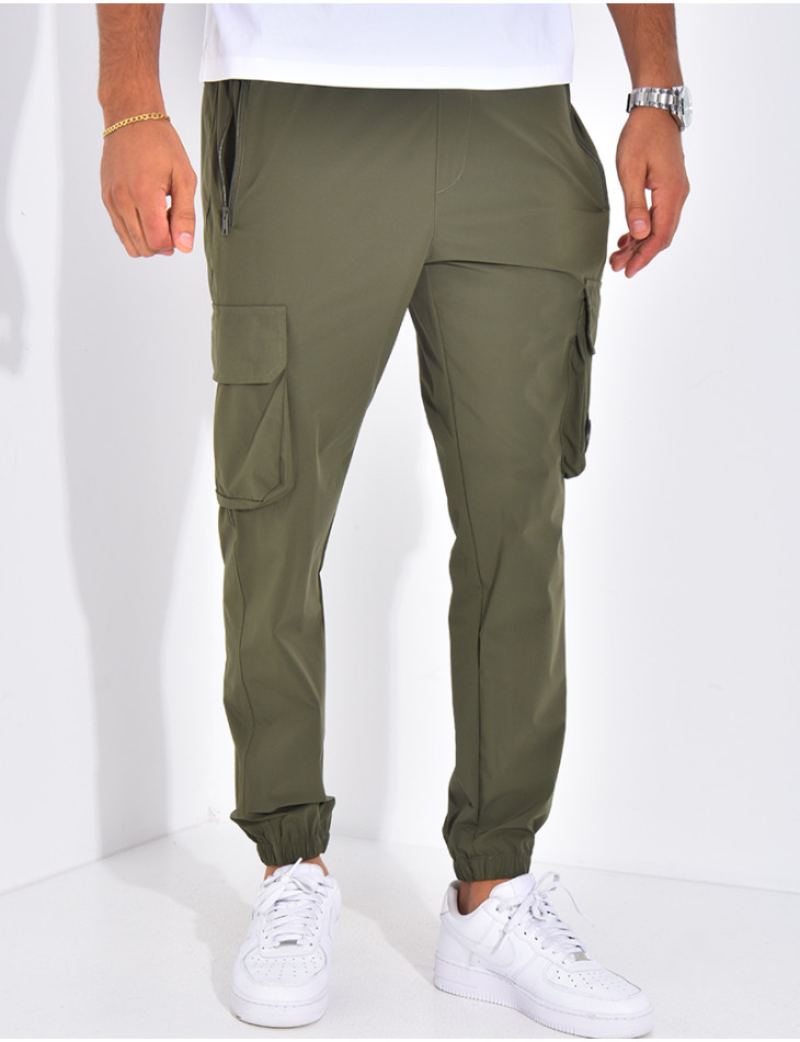 Pantalon cargo fin