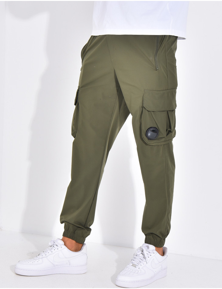 Pantalon cargo fin