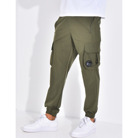Pantalon cargo fin