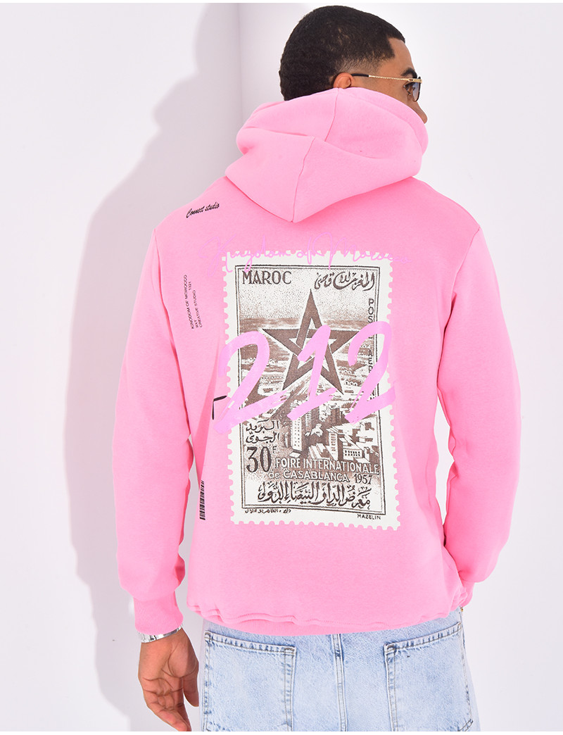 Sweat à Capuche Victoria's Secret Rose - Applique Marbrée, Neuf Avec Étiquette
