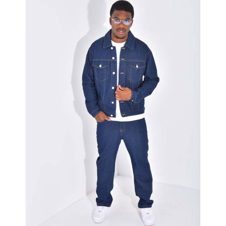 Ensemble en jeans à motifs pantalon et veste