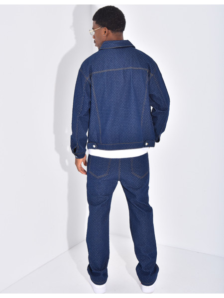 Ensemble en jeans à motifs pantalon et veste