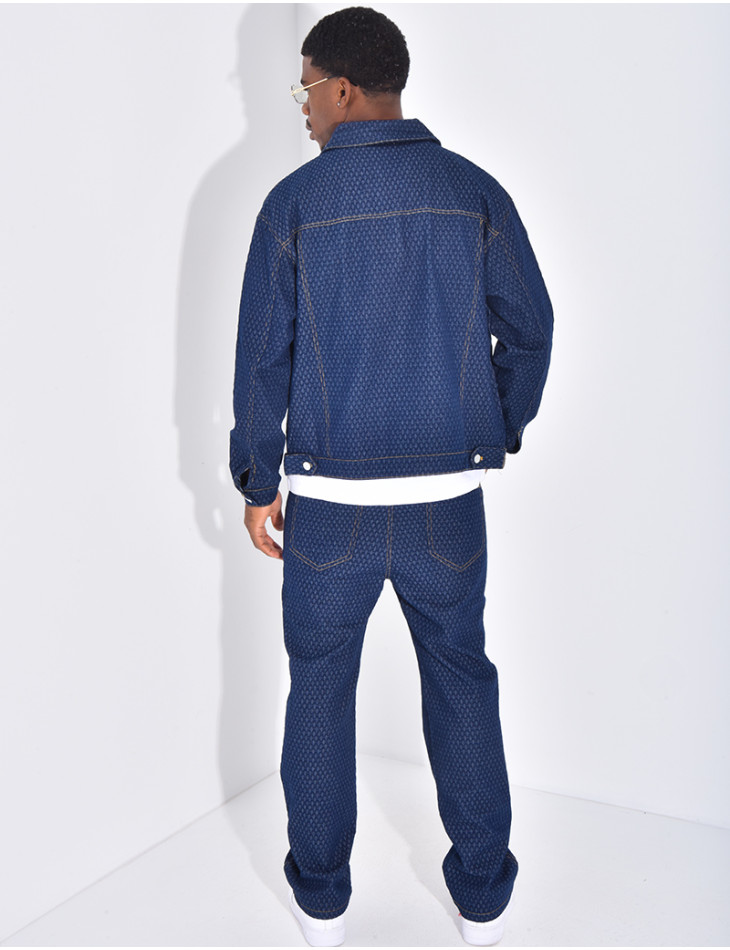 Ensemble en jeans à motifs pantalon et veste