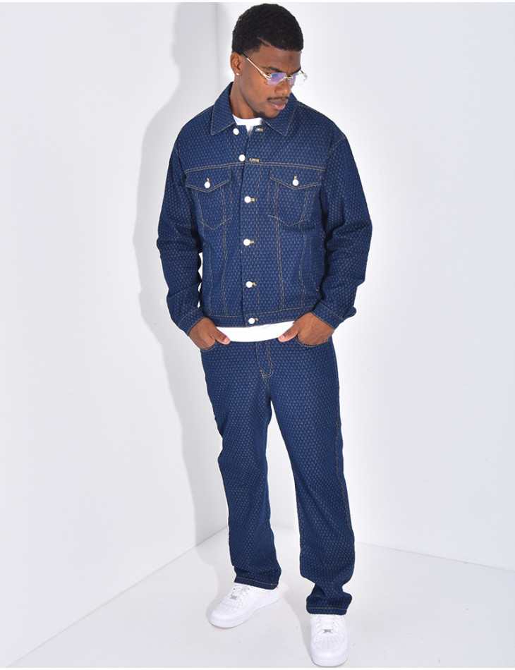 Ensemble en jeans à motifs pantalon et veste