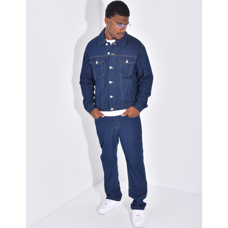 Ensemble en jeans à motifs pantalon et veste