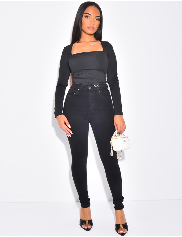 Jeans skinny ultra taille haute stretchy