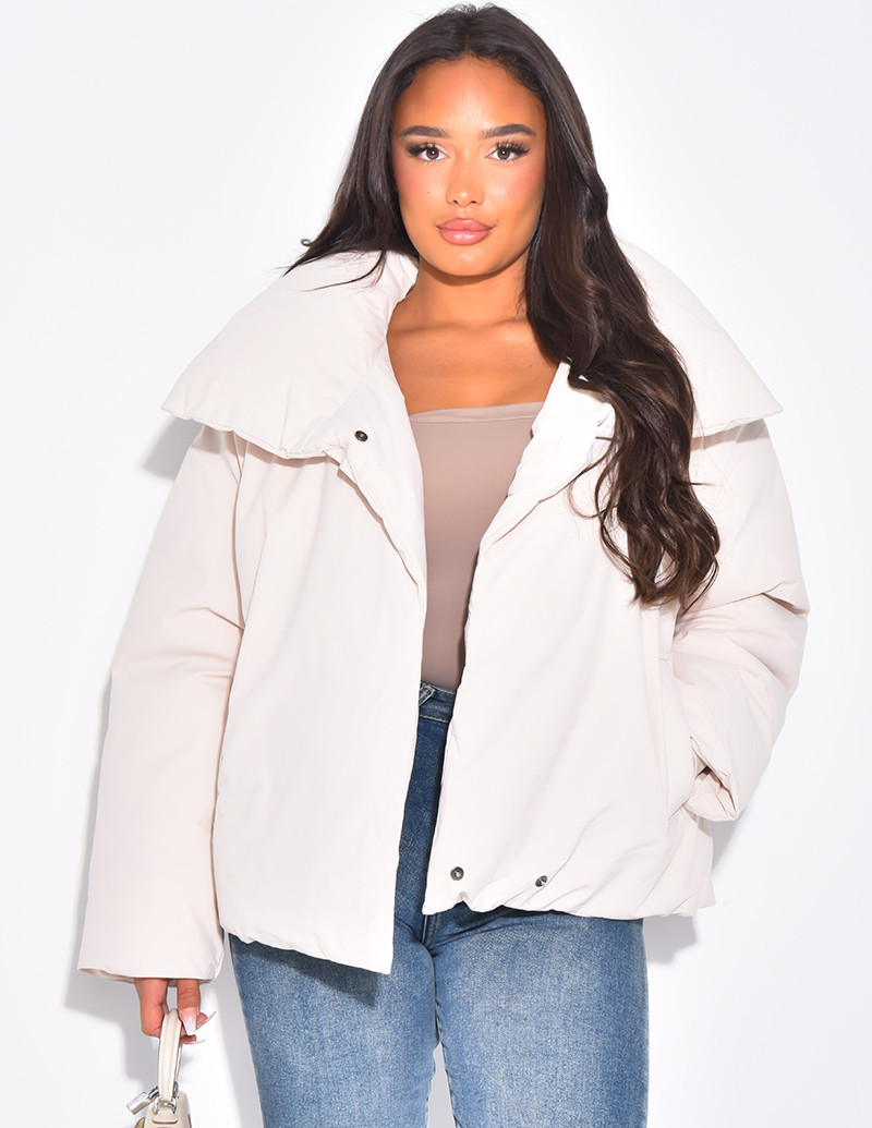 Oversize-Daunenjacke mit...