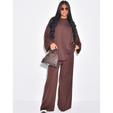 Ensemble fluide pantalon et t-shirt manches longues