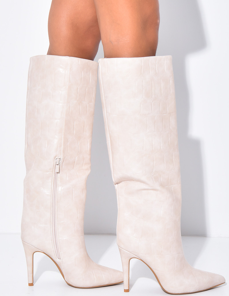 Bottes hautes bouts pointus...