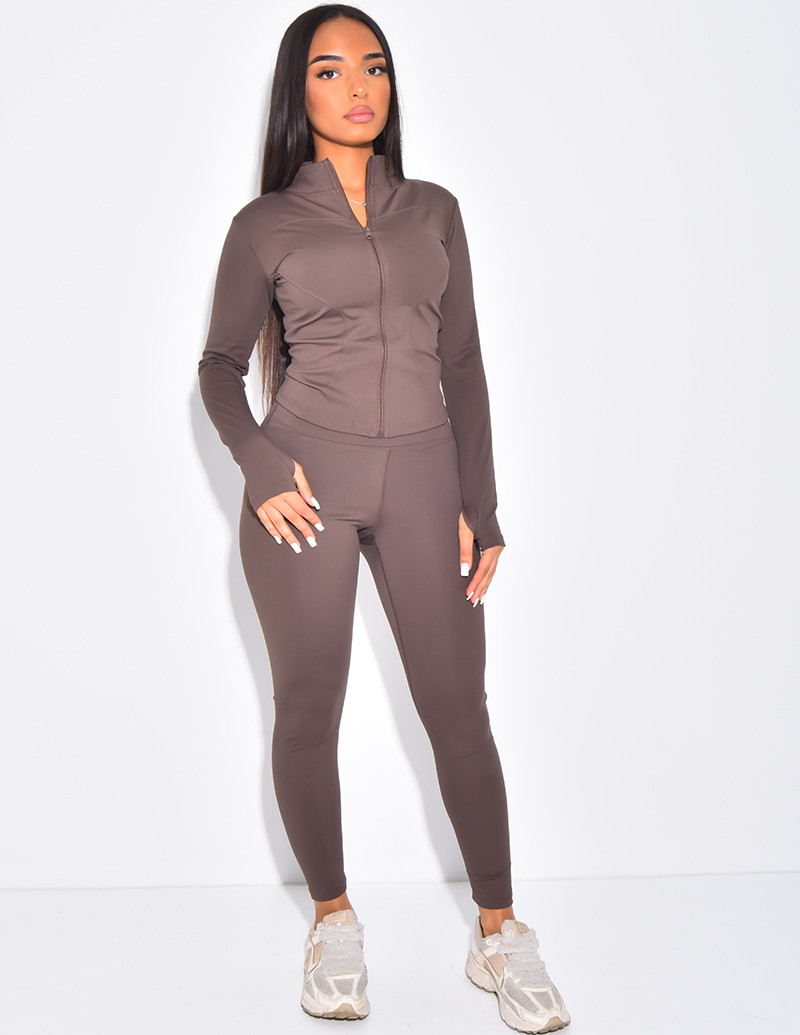 Sports vest and leggings set