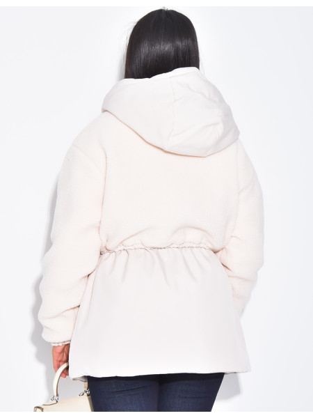 Parka-style sheepskin coat