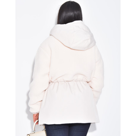 Parka-style sheepskin coat
