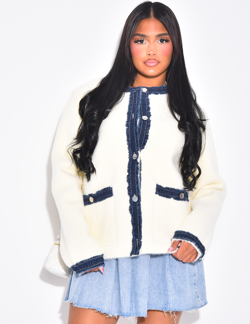 Cardigan tout doux à...