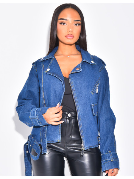 Perfecto oversize en jeans