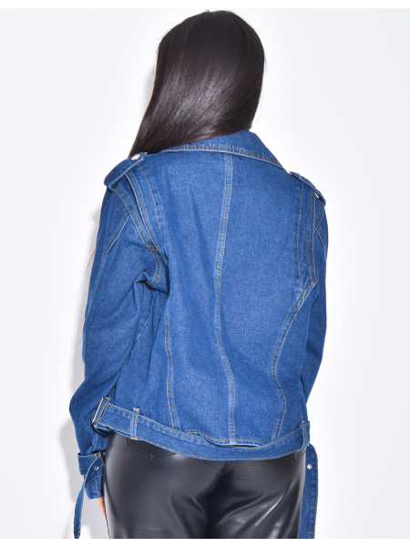 Perfecto oversize en jeans